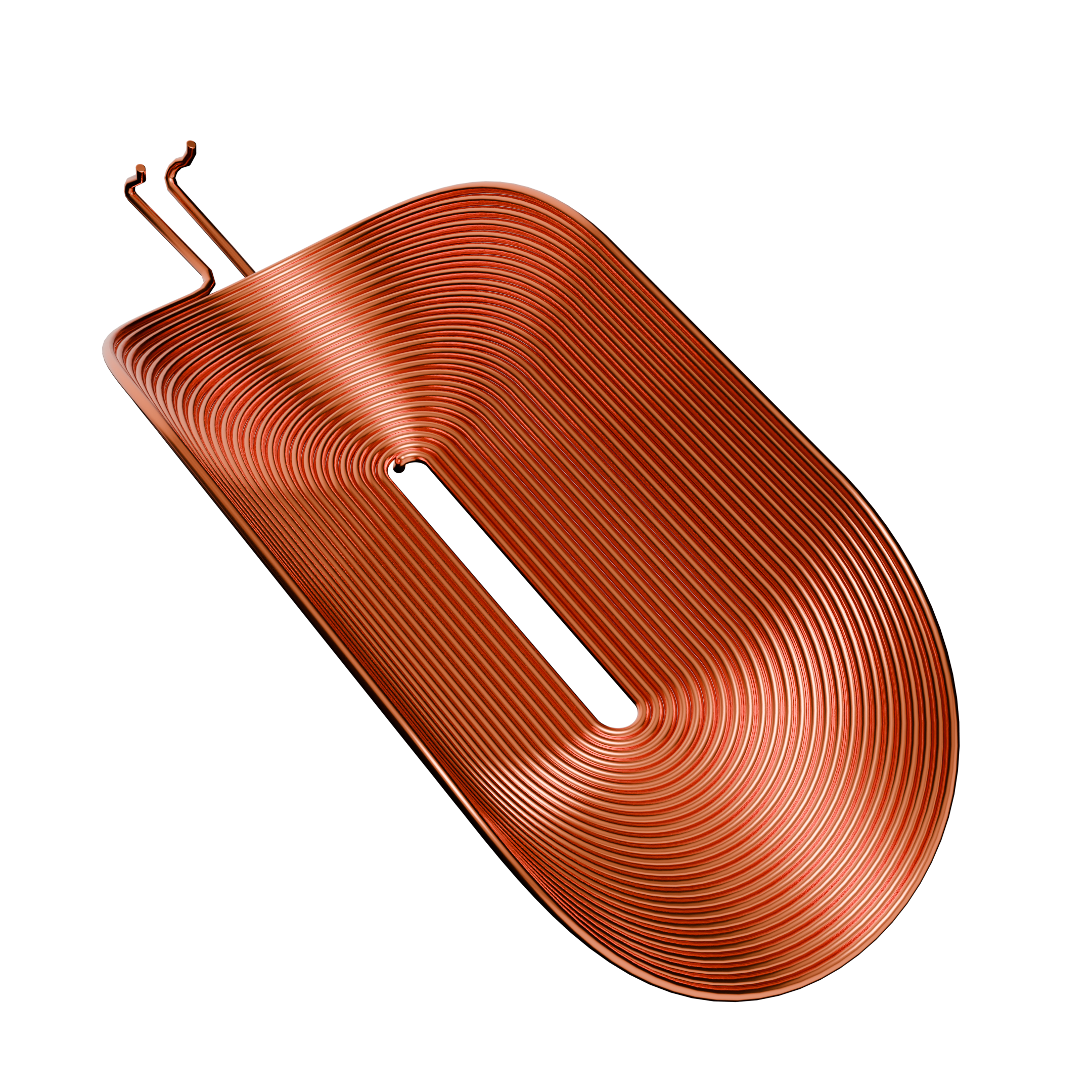 QI compatible wireless charging coil